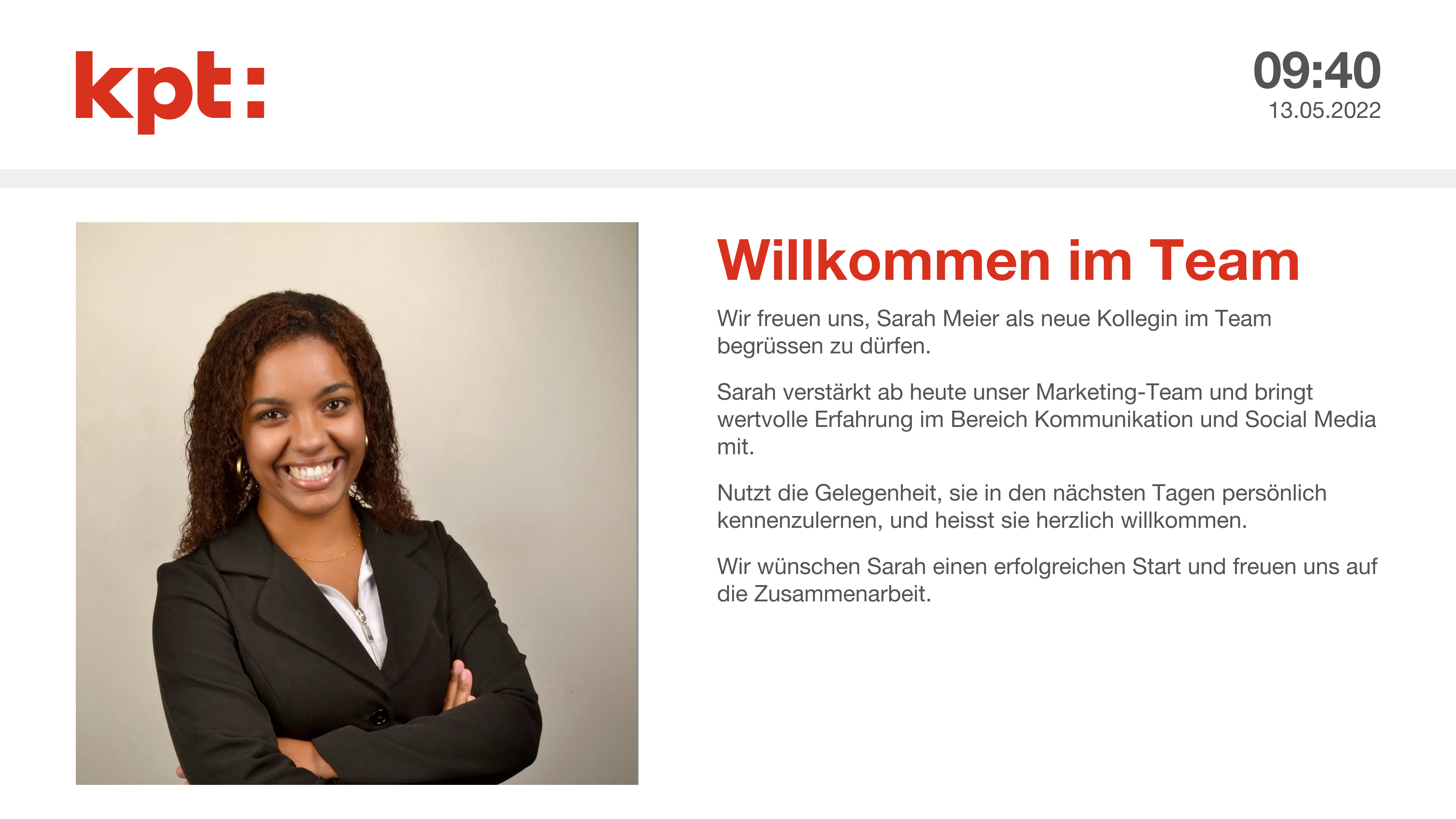 Digitales schwarzes Brett